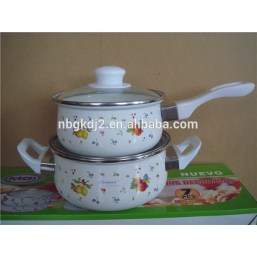 professionanl factory made enamel saucepan set&cookware sets